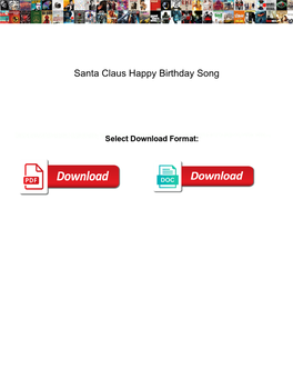 Santa Claus Happy Birthday Song