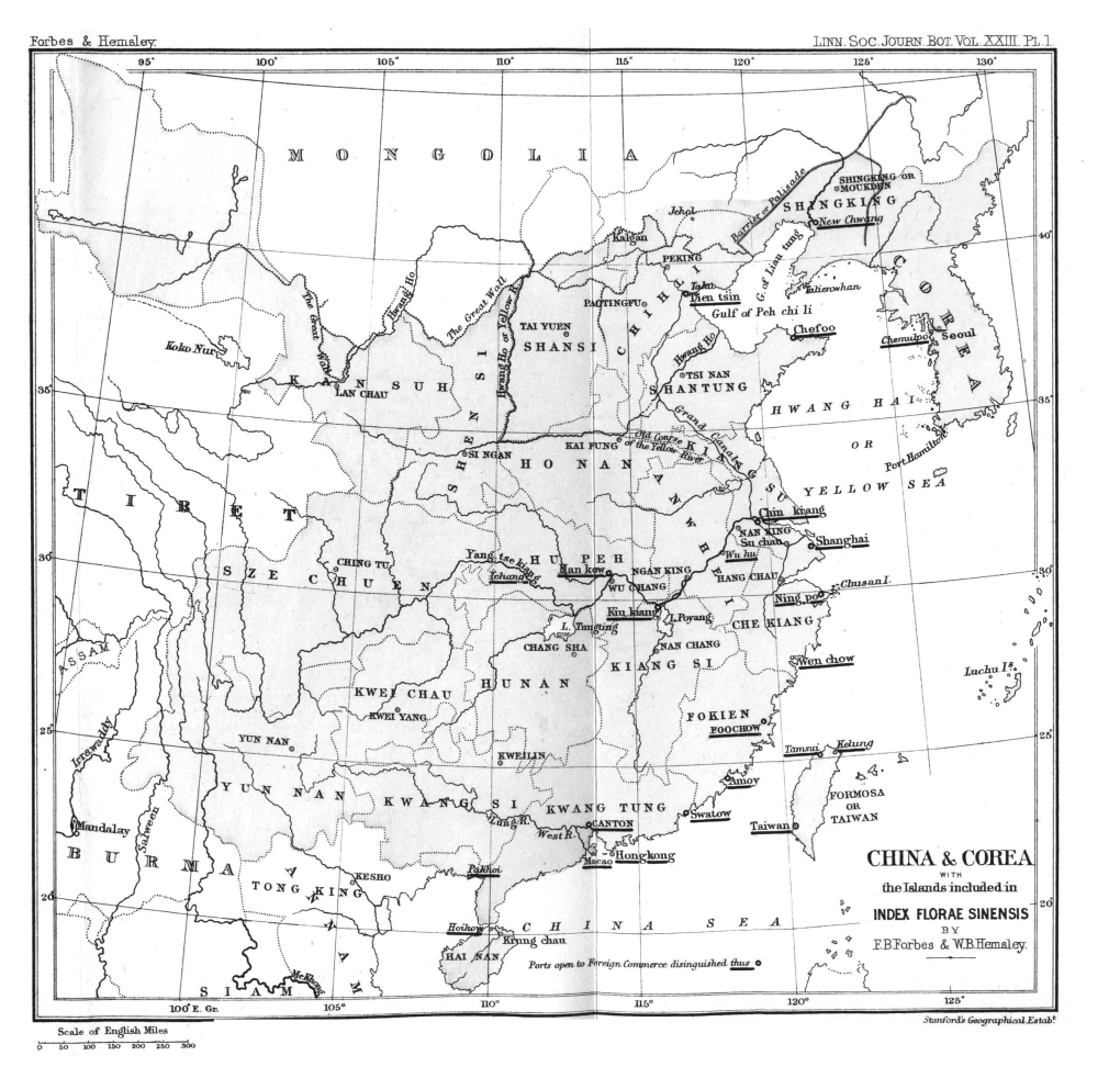 An Enumeration of All the Plants Known from China Proper, Formosa