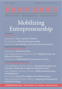Mobilizing Entrepreneurship