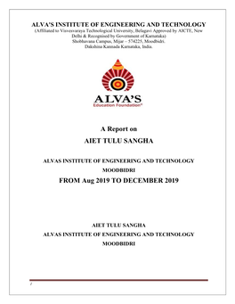 A Report on AIET TULU SANGHA