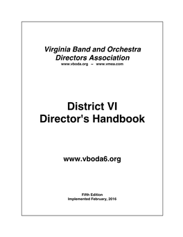 VBODA Handbook