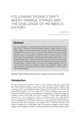 Following Dioxin's Drift: Agent Orange Stories and the Challenge Of