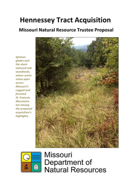 Hennessey Tract Acquisition, Missouri Natural Resource Trustee Proposal