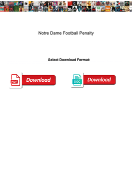 Notre Dame Football Penalty