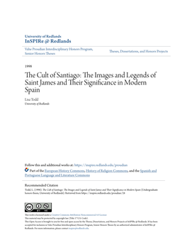 The Cult of Santiago: the Images and Legends of Saint James and Their Significance in Modern Spain (Undergraduate Honors Thesis, University of Redlands)