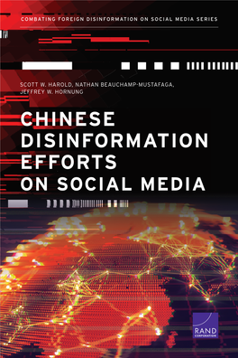 Chinese Disinformation Efforts on Social Media