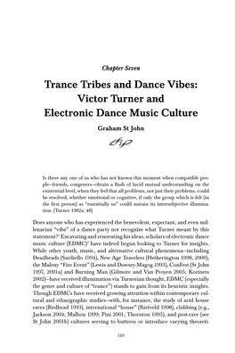 Victor Turner and Electronic Dance Music Culture Graham St John {