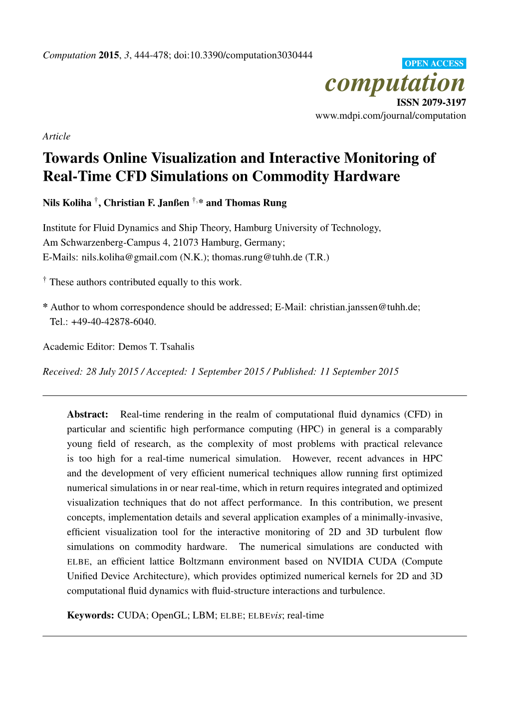 Towards Online Visualization and Interactive Monitoring of Real-Time CFD Simulations on Commodity Hardware