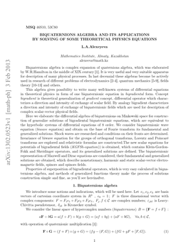 Biquaternions Algebra and Its Applications by Solving of Some