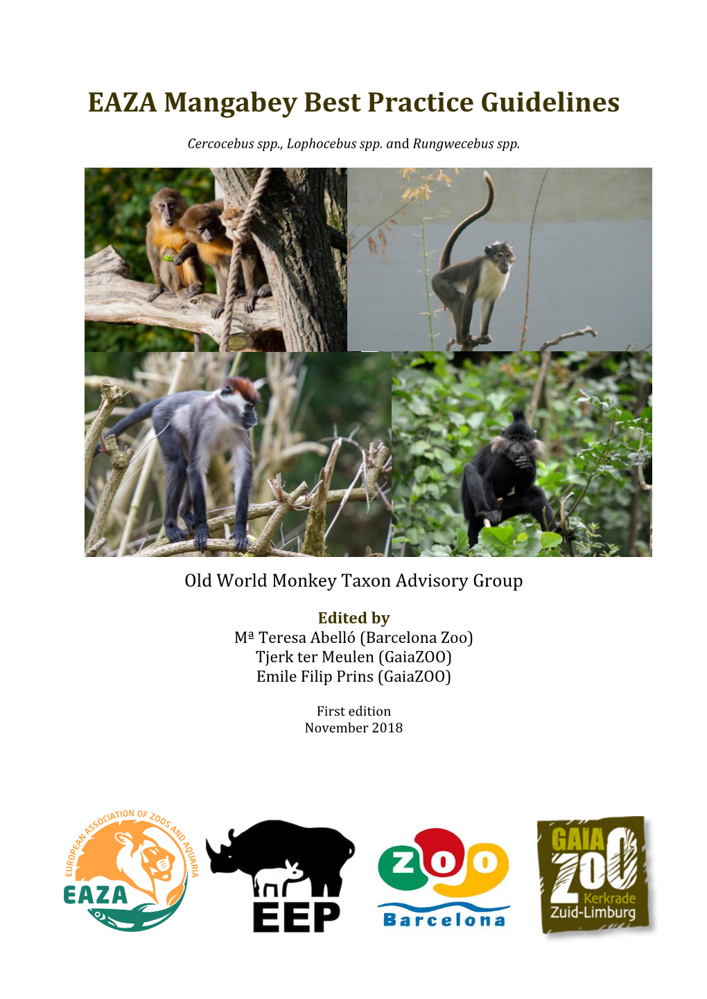 EAZA Mangabey Best Practice Guidelines