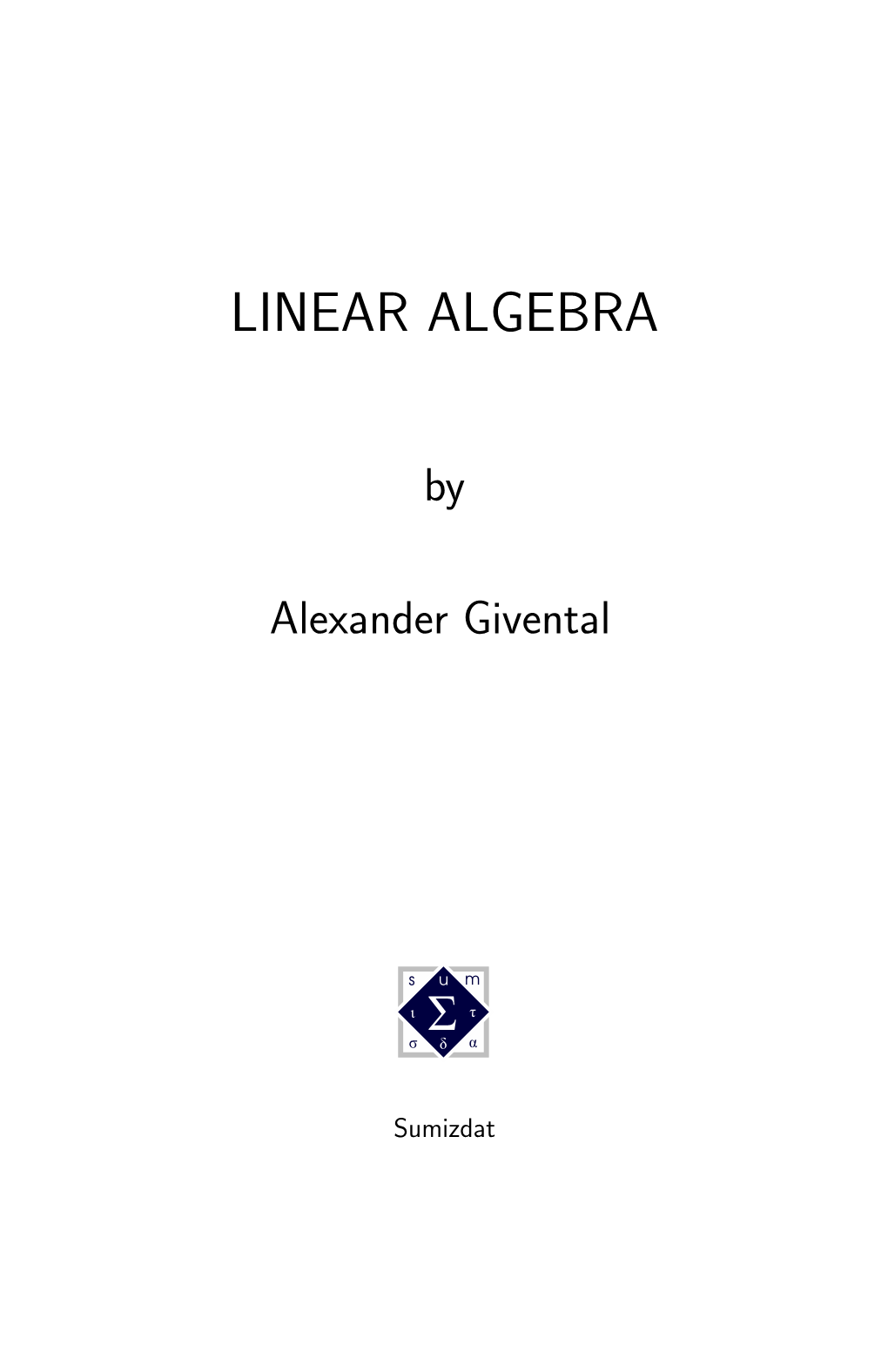 Linear Algebra