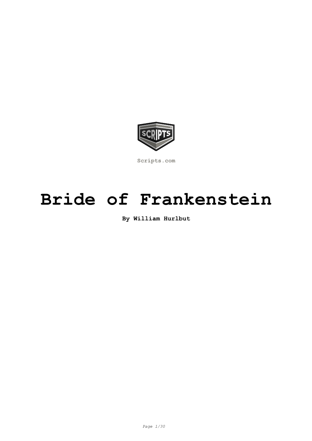 Bride of Frankenstein