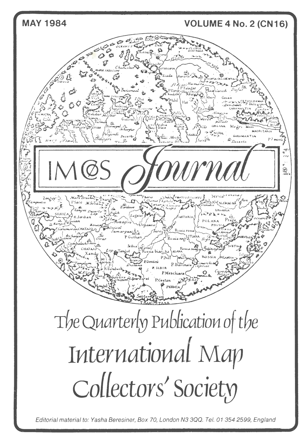 Lj1termatio11al Map Collectors' Socie~