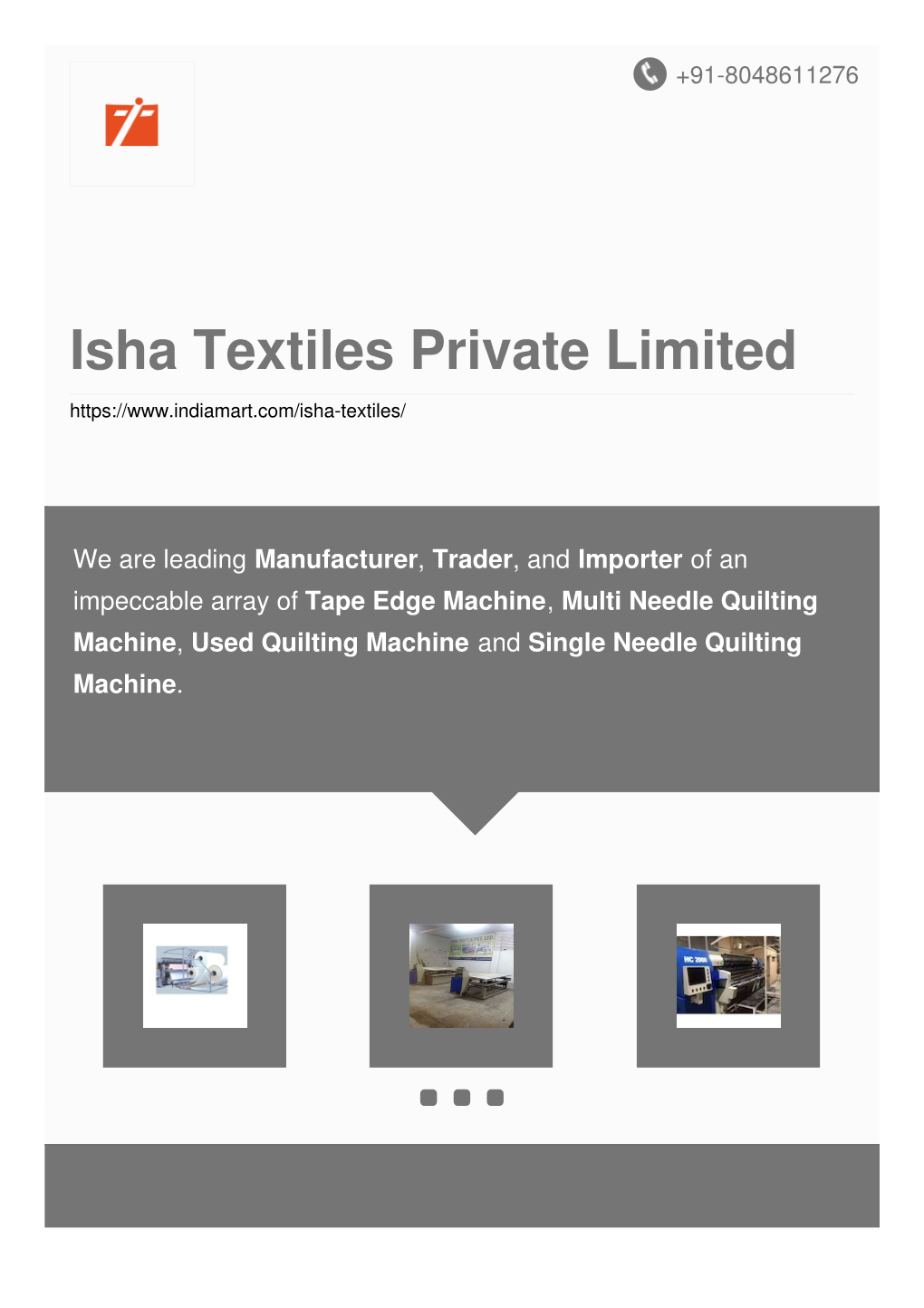 Isha Textiles Private Limited