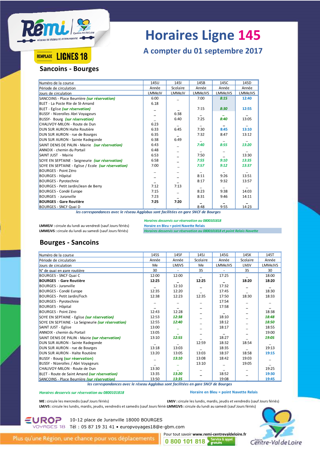 Horaire Ligne