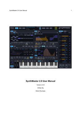 Synthmaster 2.9 User Manual 1
