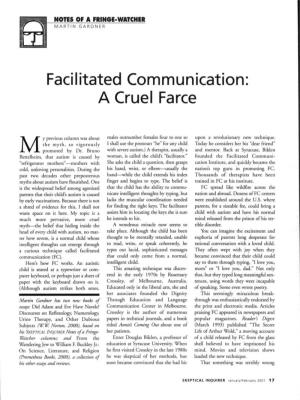Facilitated Communication: a Cruel Farce