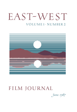 East-West Film Journal, Volume 1, No. 2