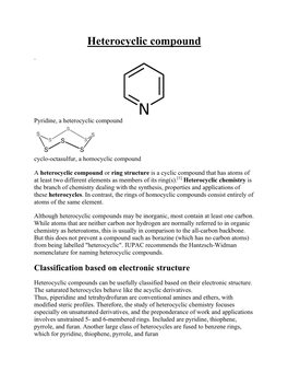 Heterocyclic Compound