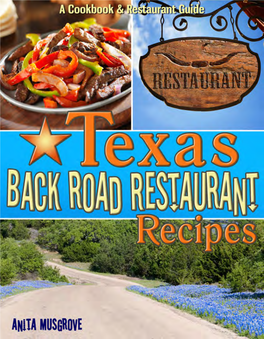 Texas Back Road Restaurant Recipes Cookbook (Sample)