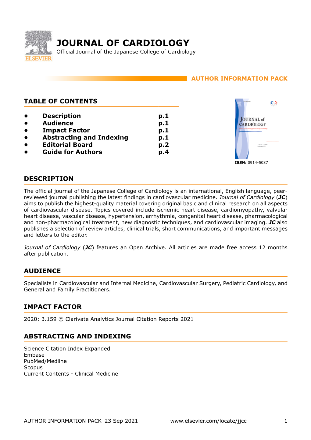 JOURNAL of CARDIOLOGY Official Journal of the Japanese College of Cardiology