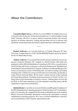 About the Contributors