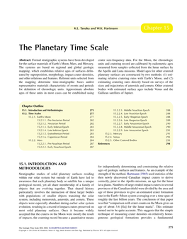 The Planetary Time Scale