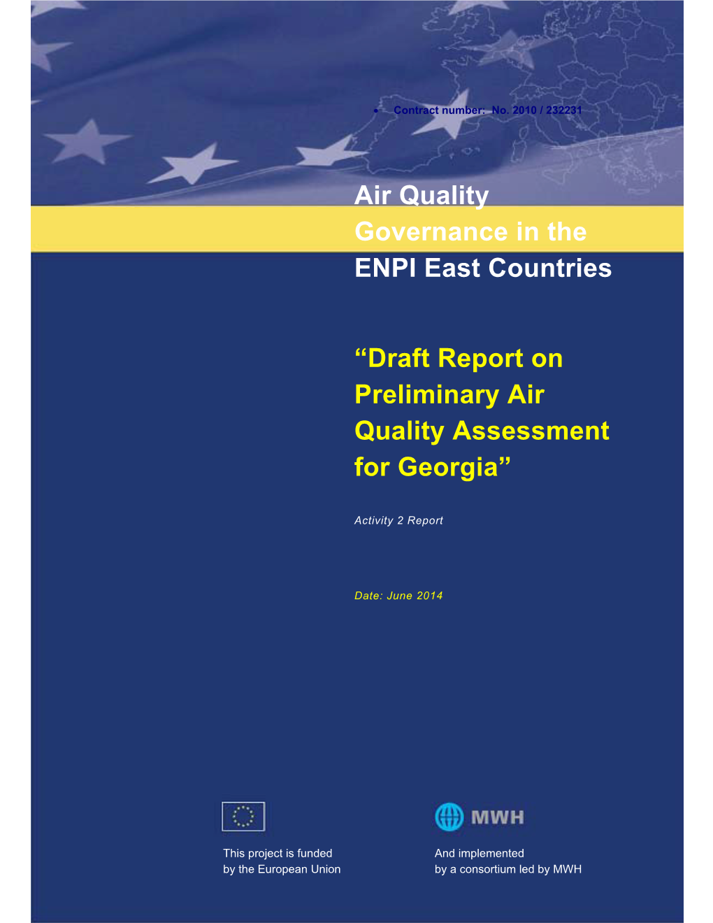 Draft Report on Preliminary Air Quality Assessment for Georgia”