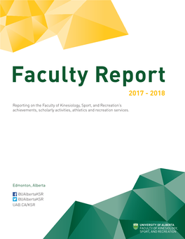 Faculty Report 2017 - 2018