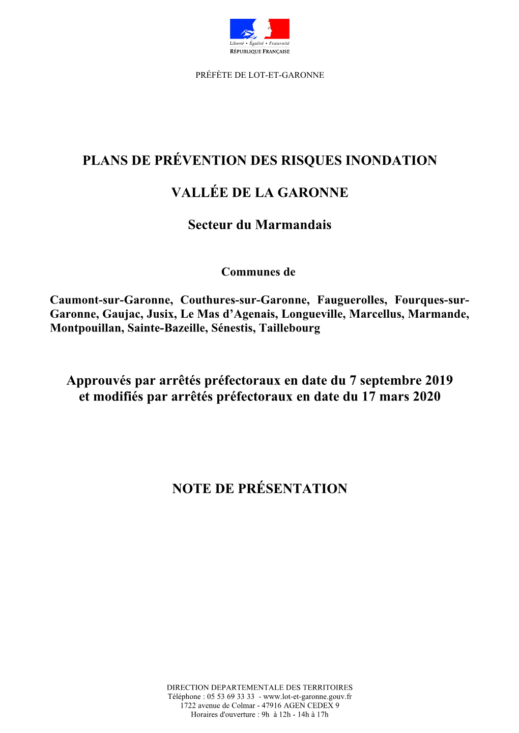 Plans De Prévention Des Risques Inondation Vallée