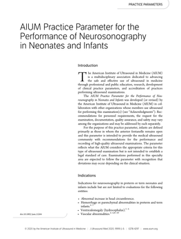 Neurosonography in Neonates and Infants