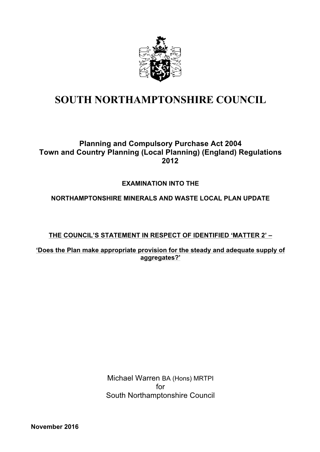 South Northamptonshire Council