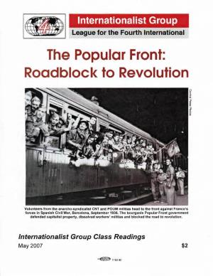 The Popular Front: Roadblock to Revolution