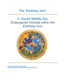 Endangered Animals Within the Earthday Icon