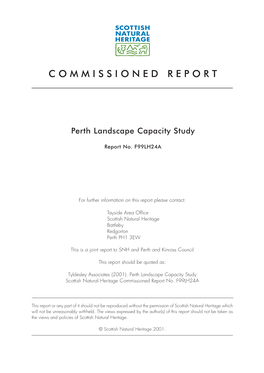 SNH Commissioned Report: Perth Landscape Capacity Study