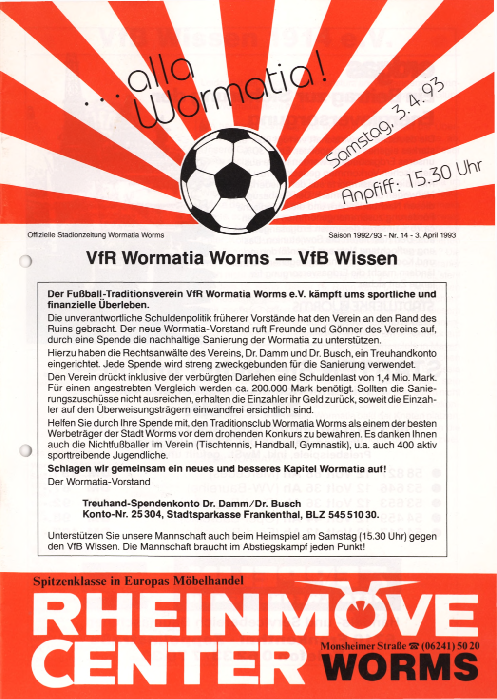 Vfr Wormatia Worms — Vfb Wissen