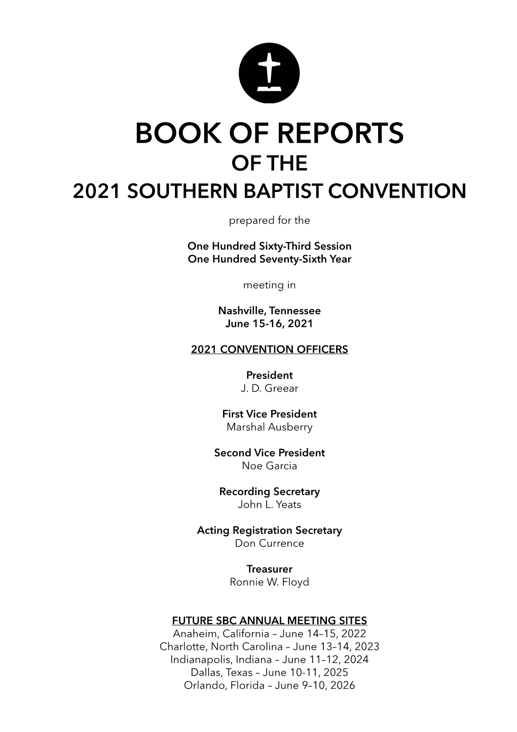 2021 Book of Reports