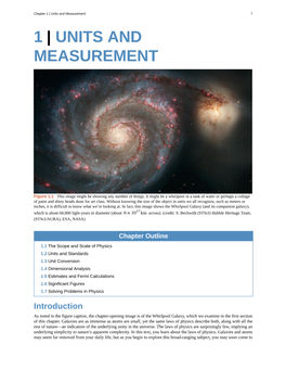 1 | Units and Measurement 7 1 | UNITS and MEASUREMENT