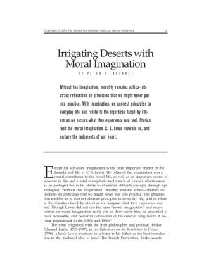 Irrigating Deserts with Moral Imagination by PETER J