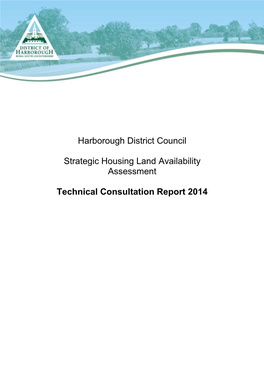 Harborough District Council Strategic Housing Land Availability