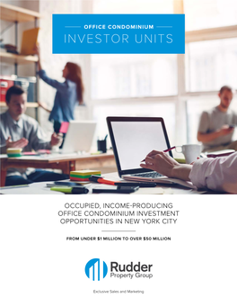 Occupied, Income-Producing Office Condominium Investment Opportunities in New York City
