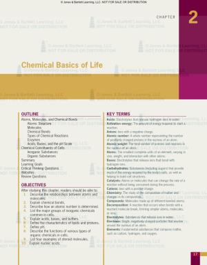 Chemical Basics of Life