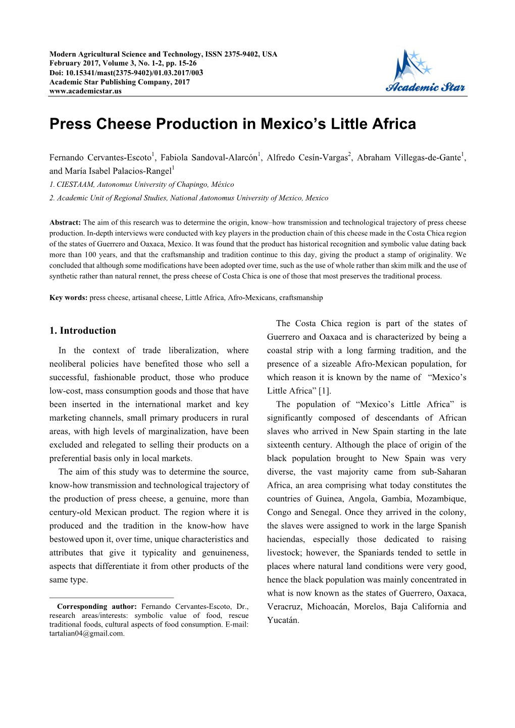 Press Cheese Production in Mexico's Little Africa