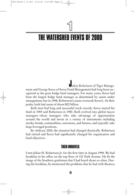 The Watershed Events of 2000