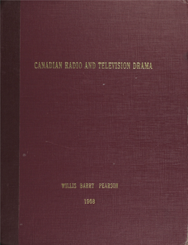 A Bibliographical Study of Canadian Radio and Television Drama