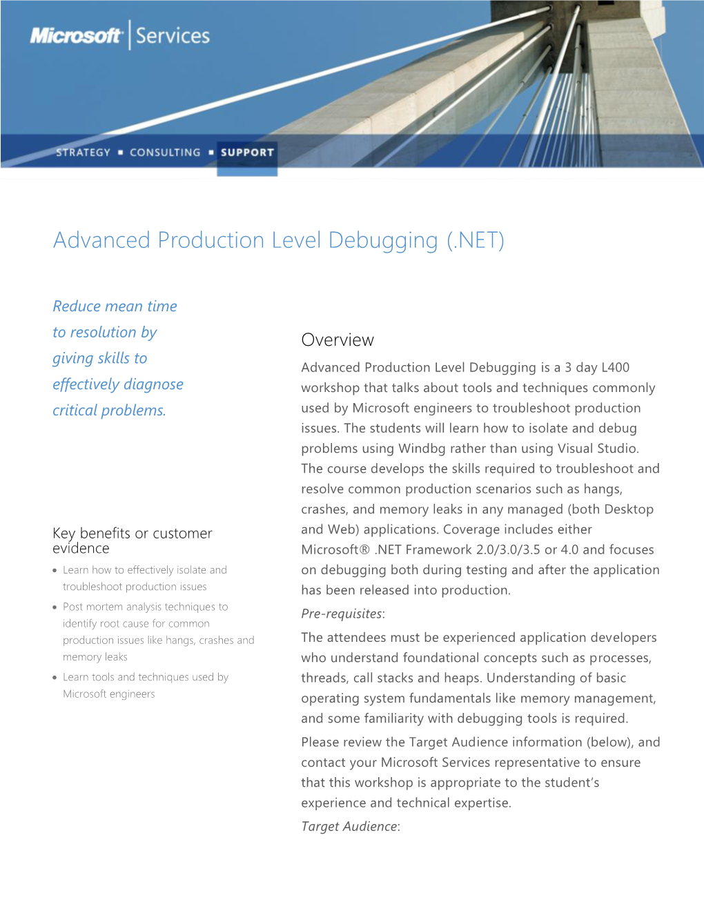 Advanced Production Level Debugging (.NET)