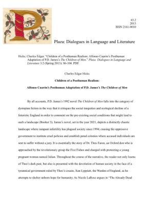 Plaza: Dialogues in Language and Literature