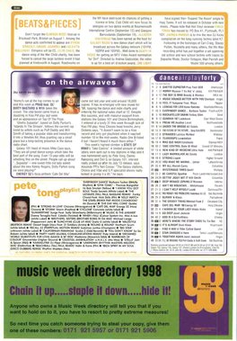 Music -Wee Directory 1998 Chain It Up...Atop E It Down.....Hide It!