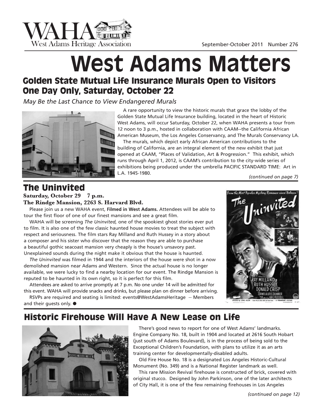 West Adams Matters