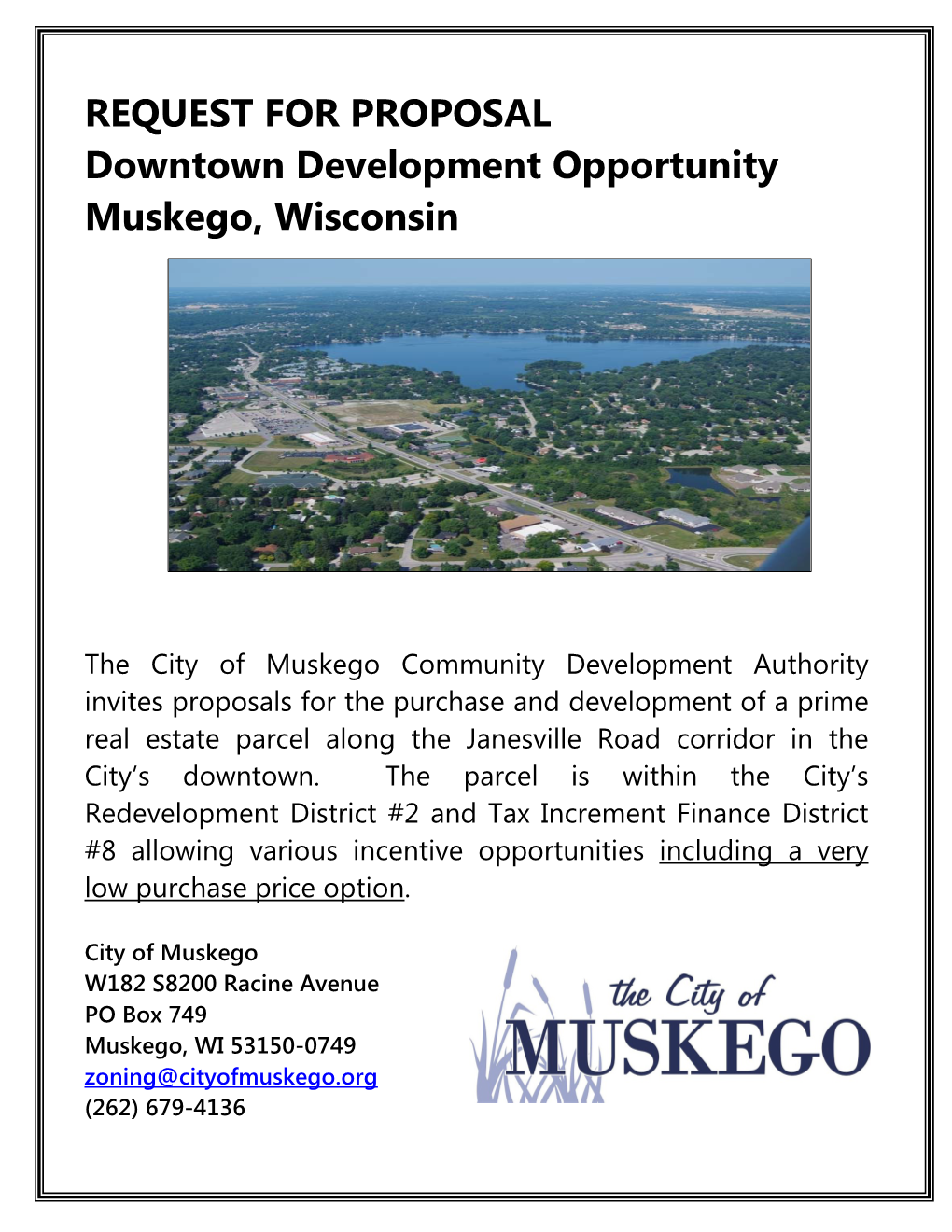 REQUEST for PROPOSAL Downtown Development Opportunity